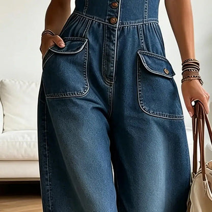 Salopette en Jean Femme Stretch Respirante