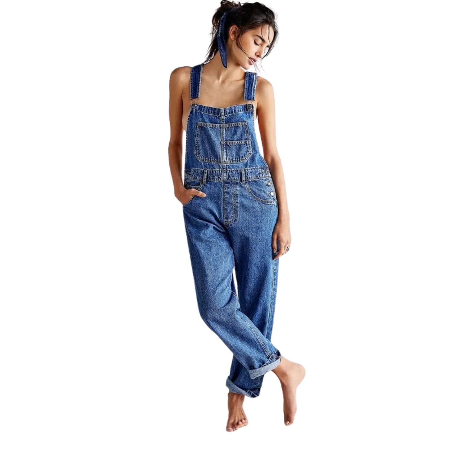 Salopette en Jean Femme - Style Décontracté et Intemporel - Salopette Mania