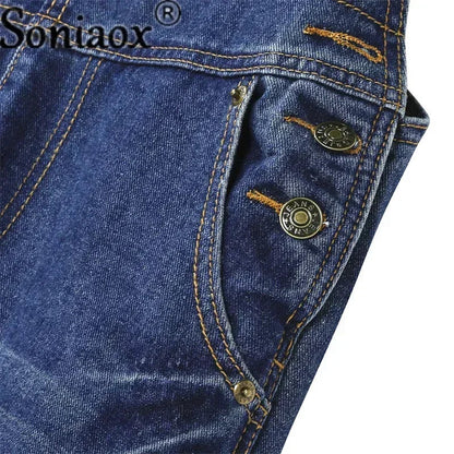 Salopette en Jean Femme Trous Streetwear