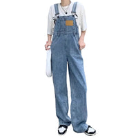 Salopette en Jean Femme Vintage Coupe Droite