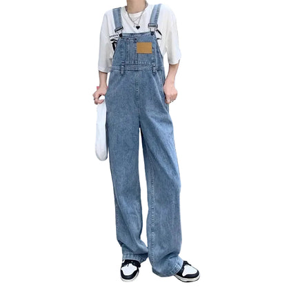 Salopette en Jean Femme Vintage Coupe Droite