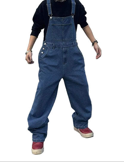 Salopette en Jean Homme Coupe Baggy Décontractée