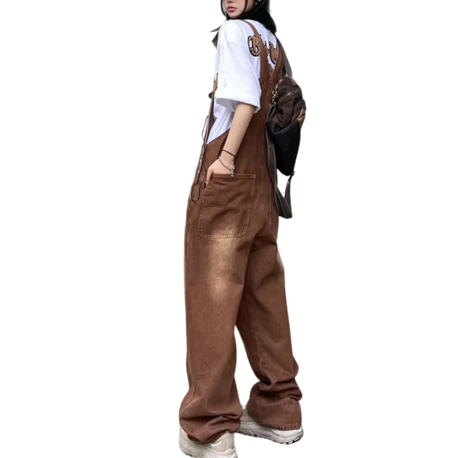 Salopette en Jean Vintage Femme - Style Urbain et Confort Décontracté - Salopette Mania