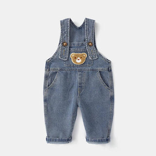 Salopette Enfant en Jean avec Motif Ours - Mignonne et Confortable - Salopette Mania