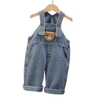 Salopette Enfant en Jean avec Motif Ours - Mignonne et Confortable - Salopette Mania