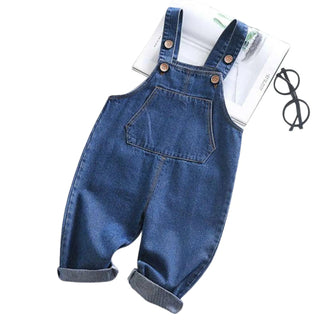 Salopette Enfant en Jean Bleu Denim – Confort et Style - Salopette Mania