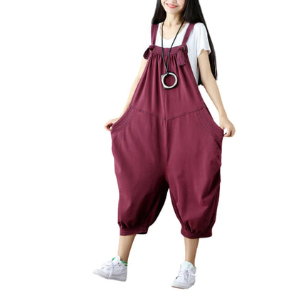 Salopette Grande Taille Femme en Coton - Élégance et Confort Décontracté - Salopette Mania
