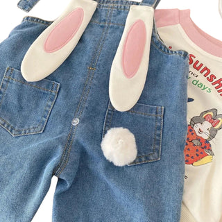 Salopette Jean Enfant Style Lapin – Confort et Fantaisie - Salopette Mania