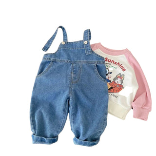 Salopette Jean Enfant Style Lapin – Confort et Fantaisie - Salopette Mania