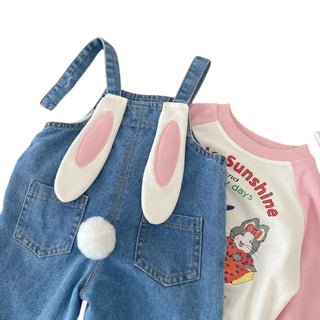 Salopette Jean Enfant Style Lapin – Confort et Fantaisie - Salopette Mania