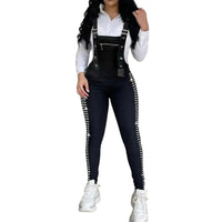 Salopette Moulante Sexy Noir pour Femme