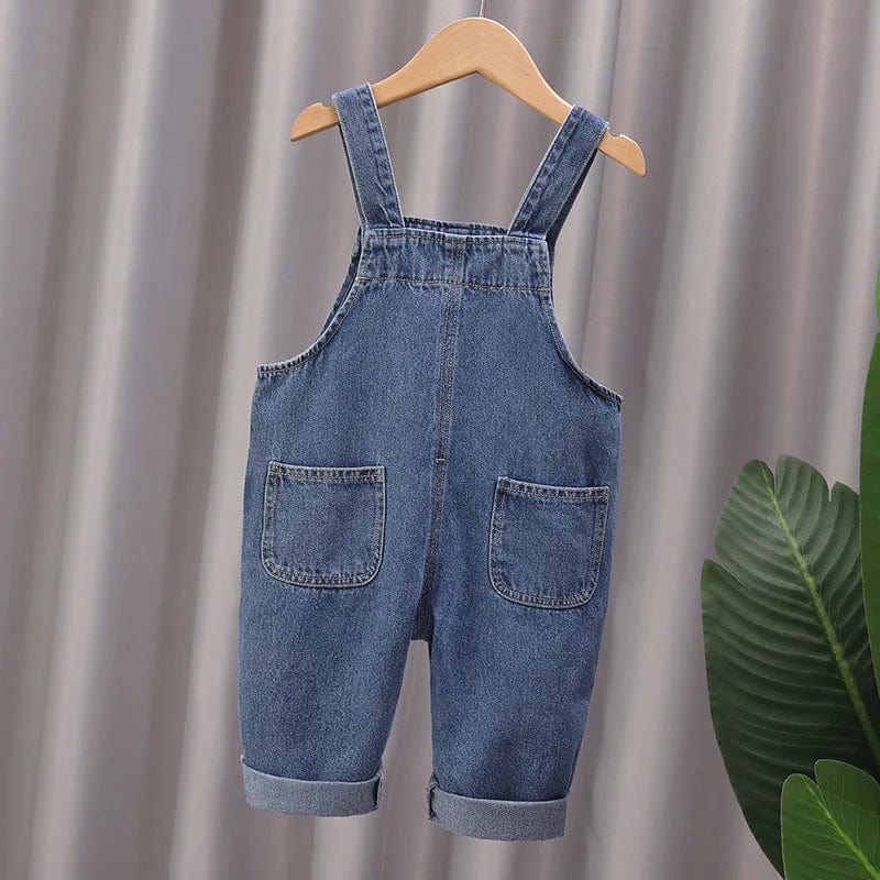 Salopette pour Enfant en Jean avec Poche Motif Ours - Confort et Style Amusant - Salopette Mania