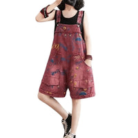Salopette Robe Femme Style Oversize Rouge