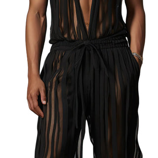 Salopette Semi - Transparente Homme - Élégance et Originalité - Salopette Mania