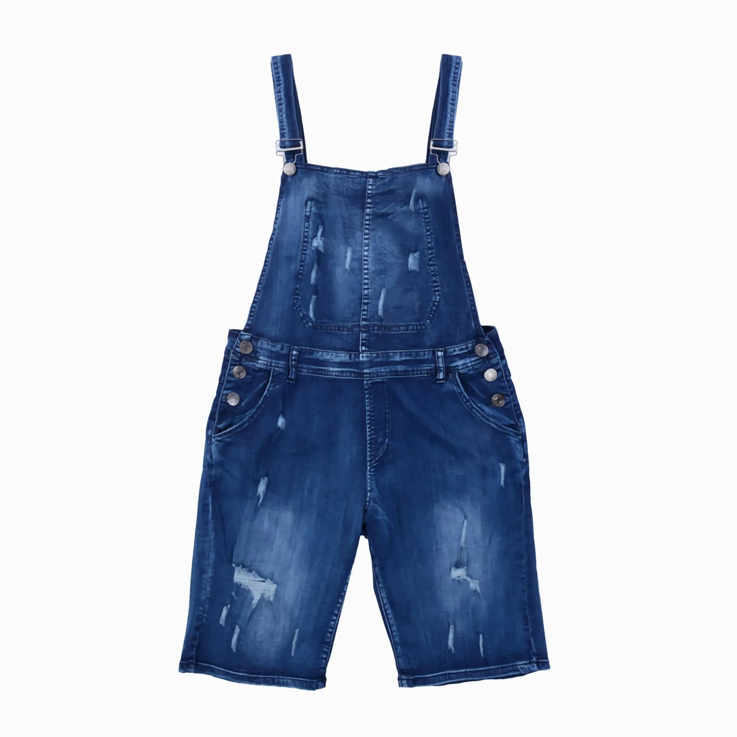 Salopette Short en Jean Bleu pour Homme - Style Décontracté et Moderne - Salopette Mania