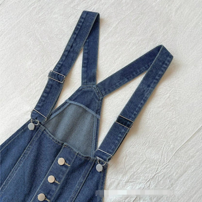 Salopette Short en Jean Femme Coupe Slim