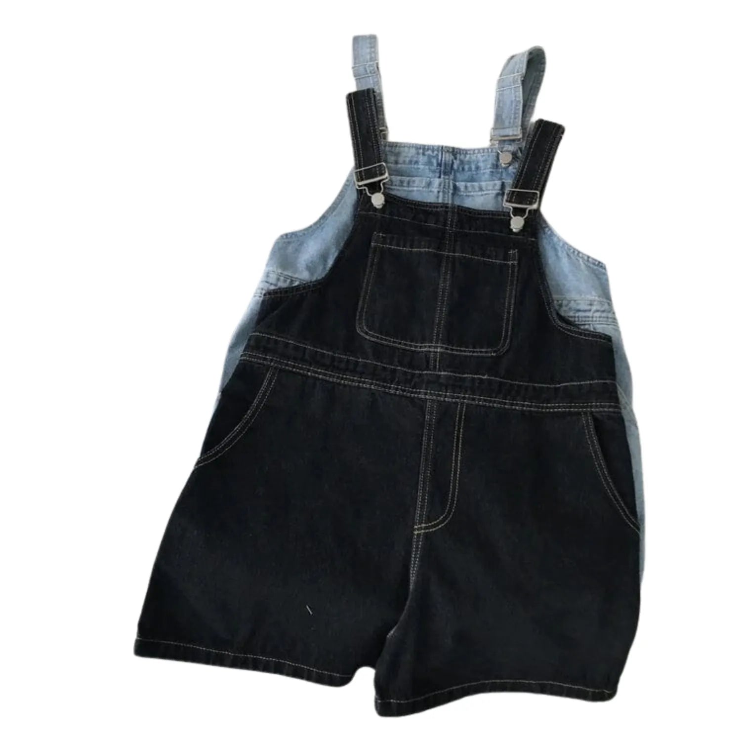 Salopette Short en Jean pour Femme - Style Décontracté et Estival - Salopette Mania