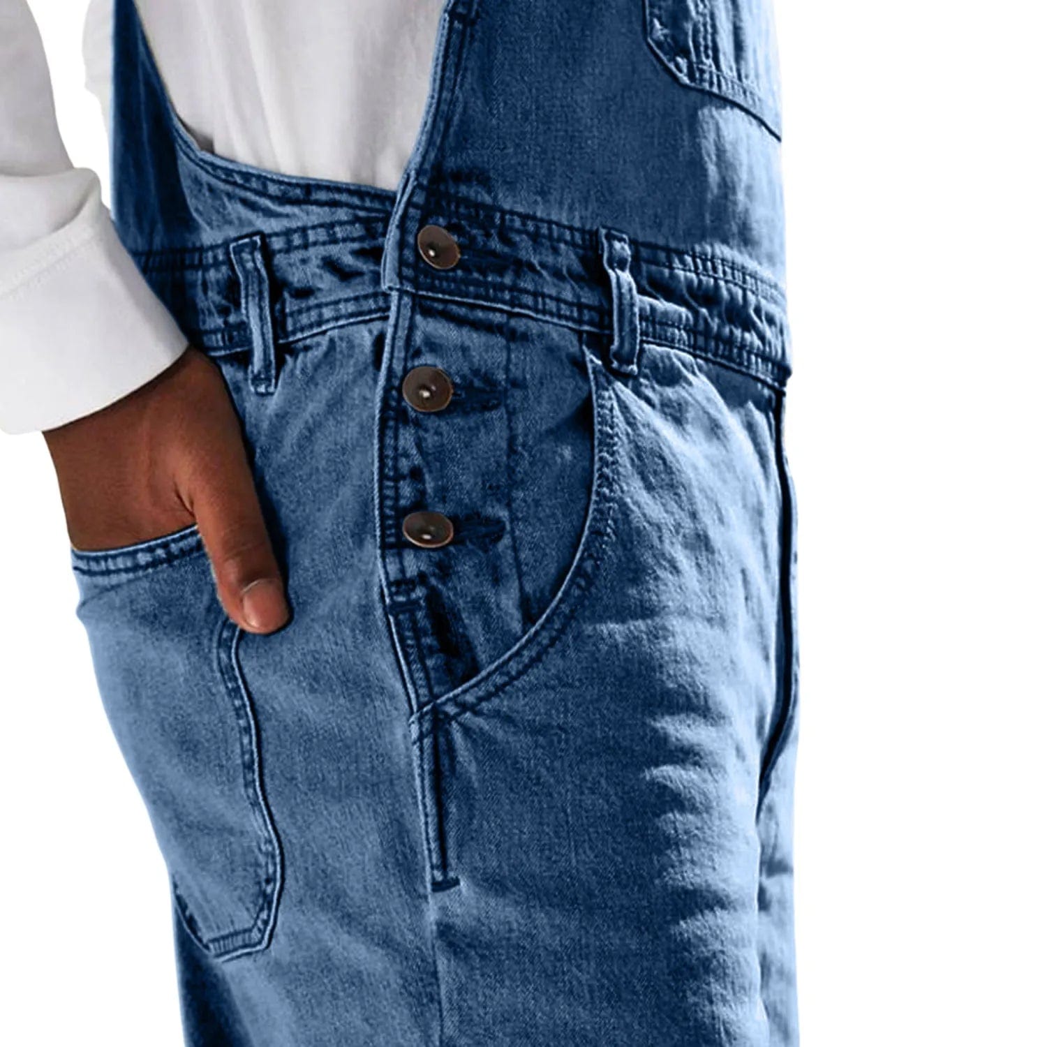 Salopette Streetwear Homme en Jean – Élégance Décontractée et Coupe Ajustée - Salopette Mania