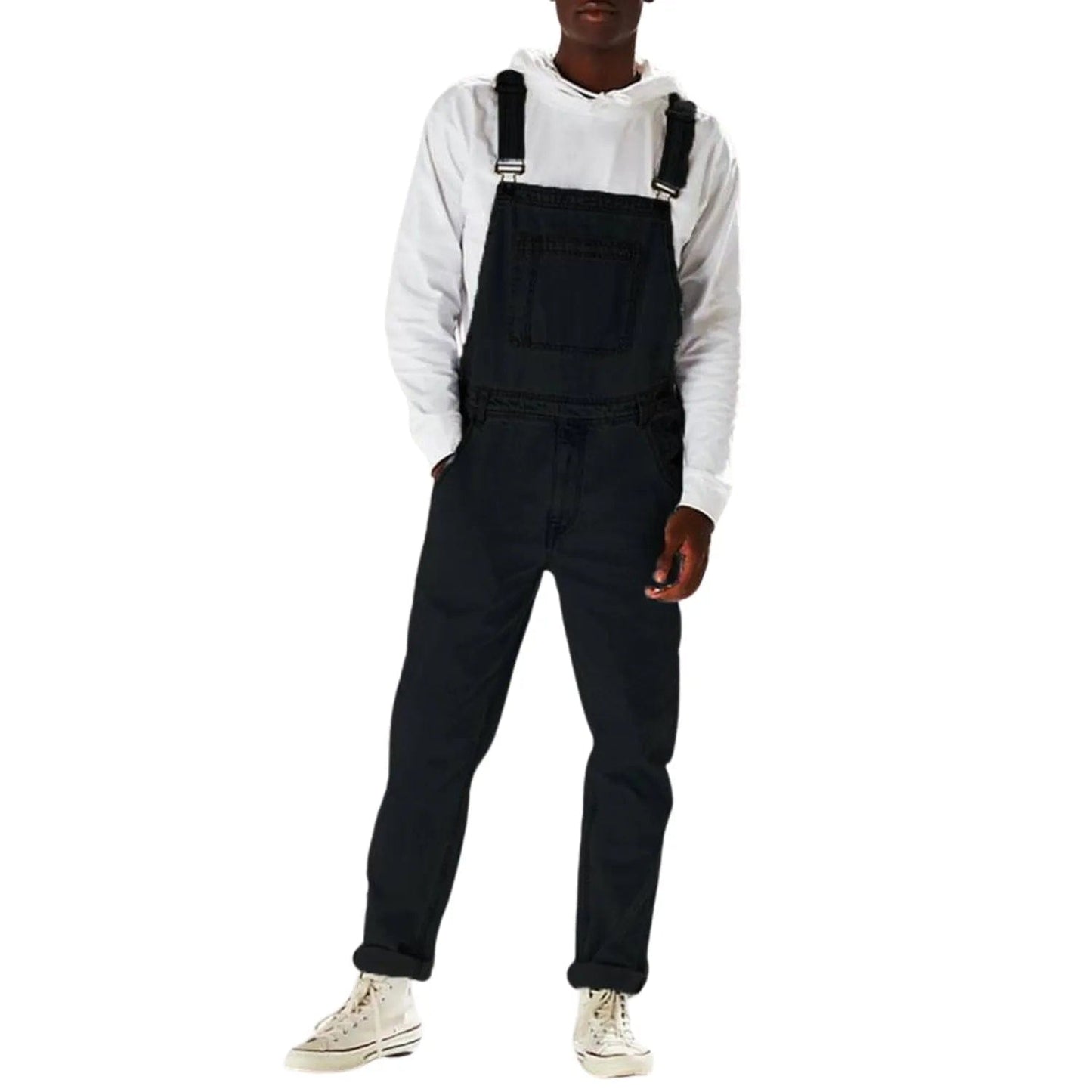 Salopette Streetwear Homme en Jean – Élégance Décontractée et Coupe Ajustée - Salopette Mania