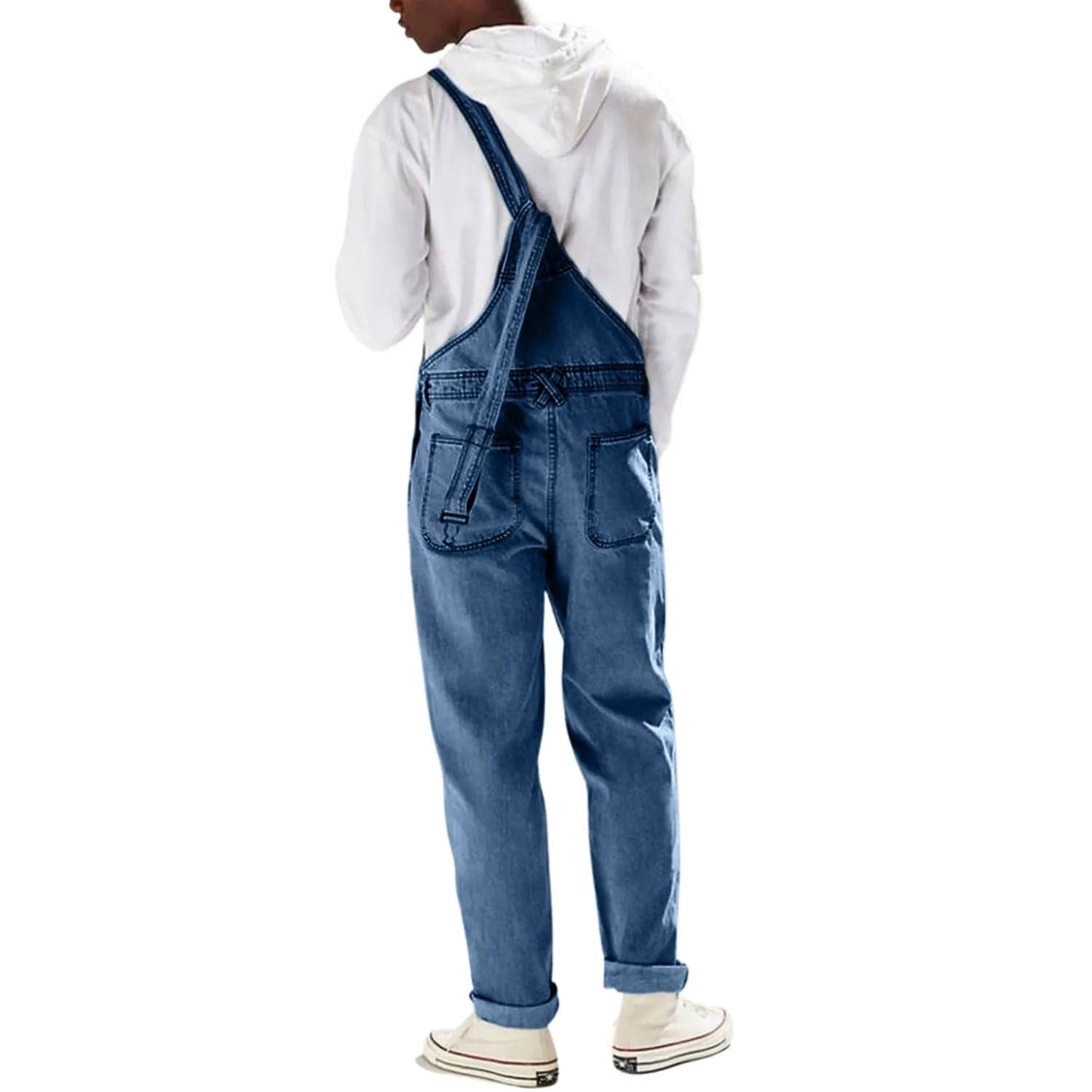 Salopette Streetwear Homme en Jean – Élégance Décontractée et Coupe Ajustée - Salopette Mania