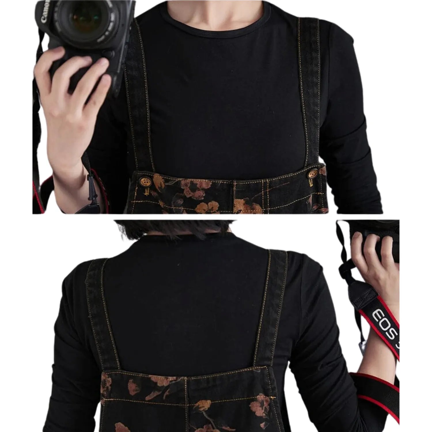 Salopette Vintage à Motifs Floraux - Style Bohème et Original - Salopette Mania